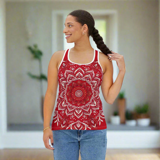 Crimson Flame Tank Top