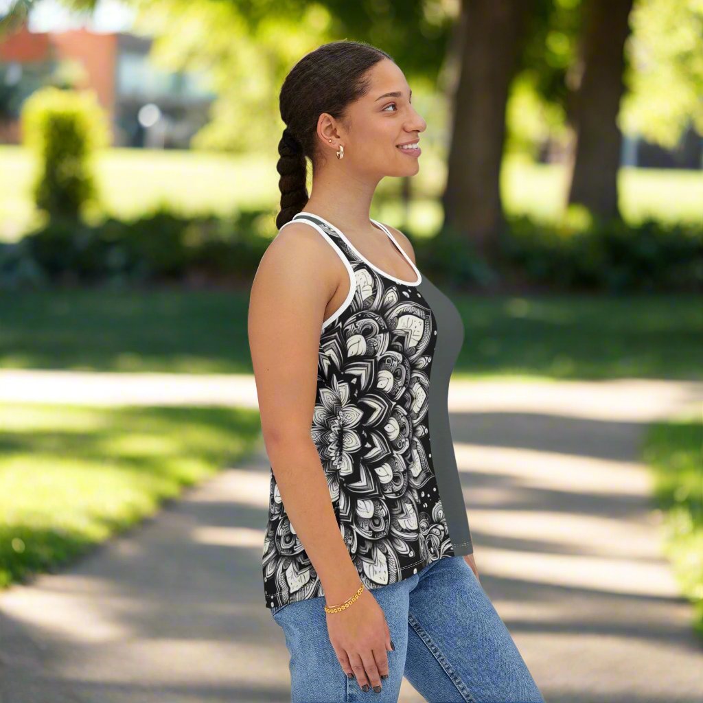 Serenity Monochrome Tank Top